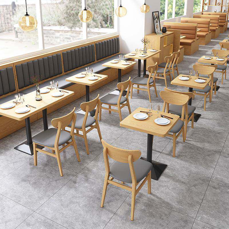 西餐厅沙发饭双面座沙发餐厅烤店食堂靠店墙卡卡BOFAN座桌椅餐饮