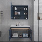 轻奢浴室柜组卫合陶瓷衣洗盆生间DRI阳台洗盆槽挂壁洗衣衣池带搓