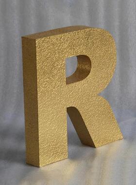 贴金犁地发OUS光字梨地金属属字纹理字镀金金箔字金属金铝字制作