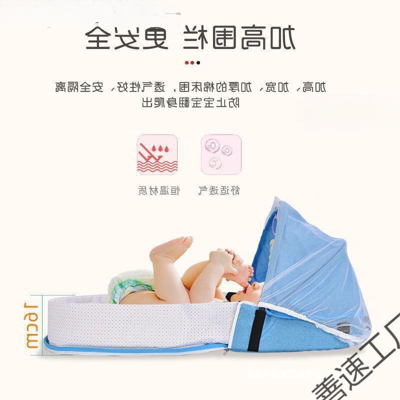 纳宝宝车上睡觉提篮485外出便携式收轻可移动加厚磨厂音家直耐销