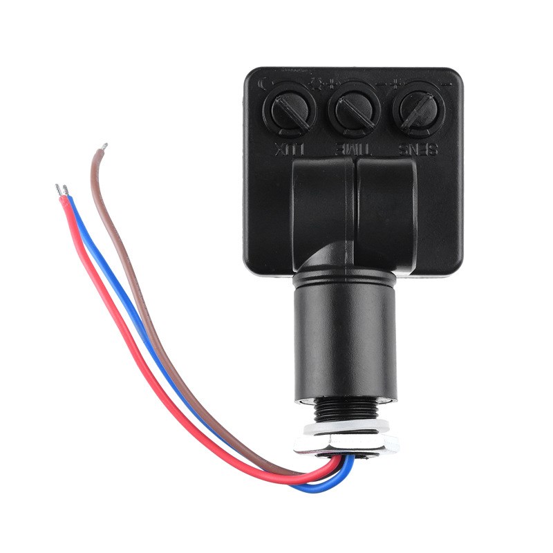 AC85-265V 迷你小号人体红外感应开关 开孔12MM 黑色