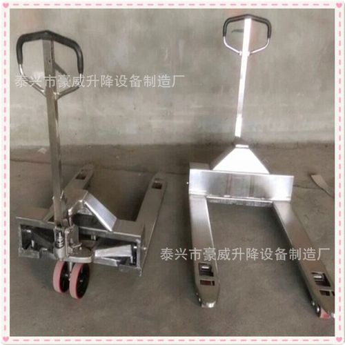 卖不锈钢托盘叉车液压手推搬运车 物流货物手拉车 油压手动铲车
