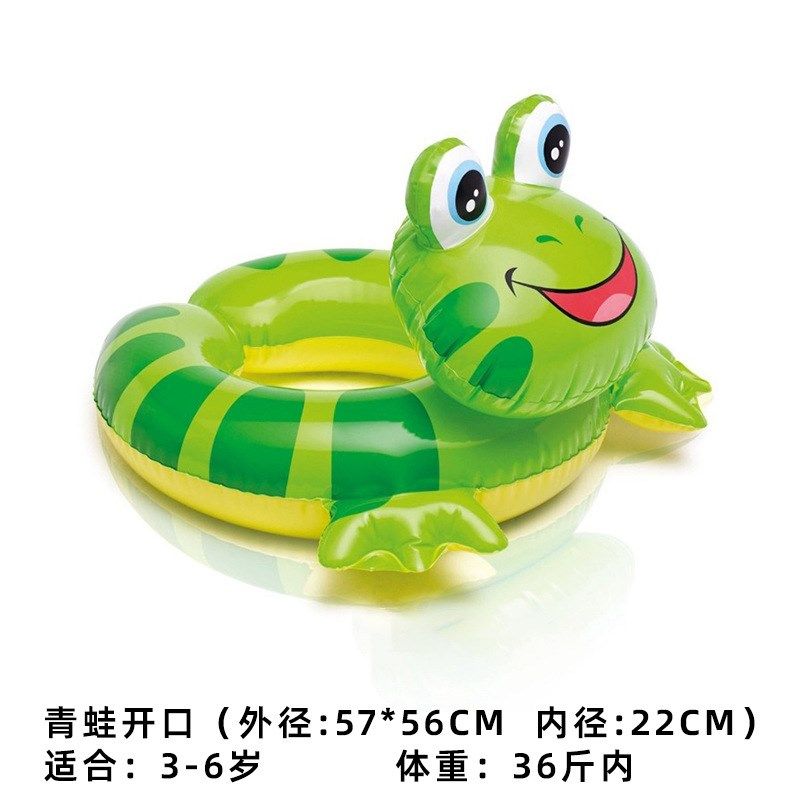 INTEX 儿童游泳圈充气浮圈 成人游泳浮圈 氖光泳圈