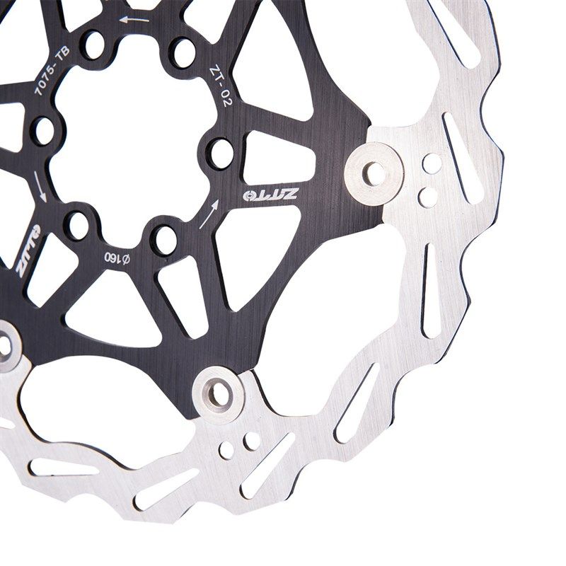 盒装 超轻彩色浮动碟刹片 山地刹车盘六钉碟片160mm跨境