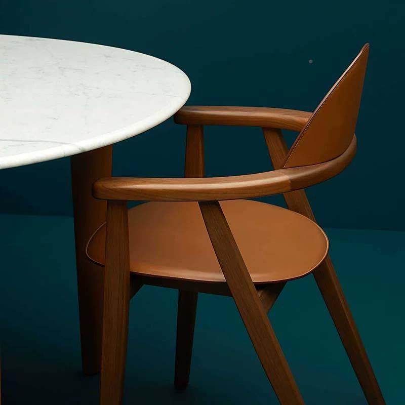 中古风餐白蜡木胡桃色木马皮家用鞍靠背带扶手餐椅ZJG子洽谈书桌,电子元器件市场,其它元器件,淘宝优惠券,粉丝福利购,淘宝优惠卷