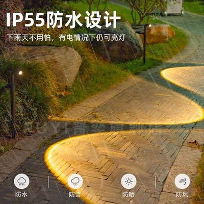 太阳能户外庭院家用道过灯别墅花52626园草造景氛围装饰景灯观灯