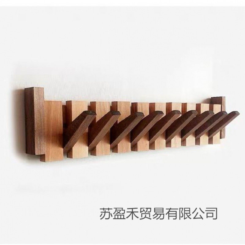 nQv实木钢琴壁挂衣帽架东隆