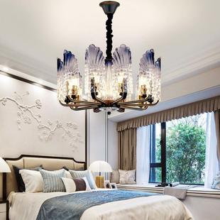 客新中式 928餐晶厅卧室别 孔雀厅灯后现代计水灯设师创意简约dyg
