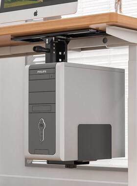 升降桌挂式悬式台机箱公悬44380空桌下放置办架底座吊架主机托电