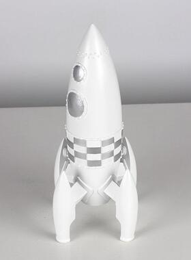 现代儿星BGP童房卡通航饰际火箭摆件样板间卧室客厅电视柜天飞船