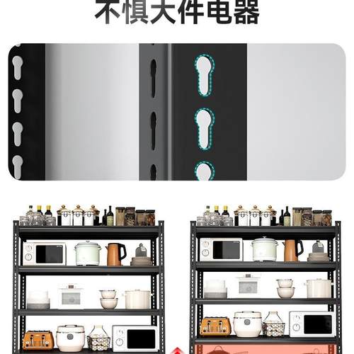 用货架置物架多层家落地仓库阳台1.0储室杂间商用超市藏钢制物收