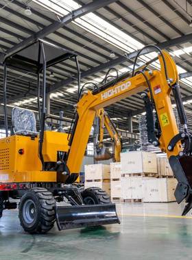 出口巴西管家用迷DVX你业挖掘机HT10L农大棚挖土机光伏挖线小挖机