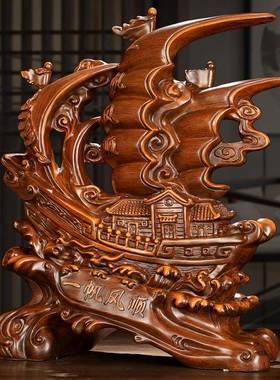 一帆风顺客摆件创意家居玄关酒柜老板桌办公室厅工品艺AIA厂家