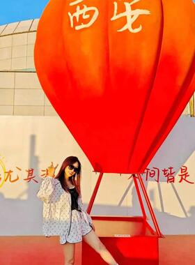 新气款大型ZEM热球美陈网红打户外节日装场饰卡场景布置开业商摆