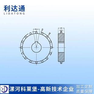 LNM网带配塑料链轮，节距25.4，网链7100列系链，塑套料轮网带配