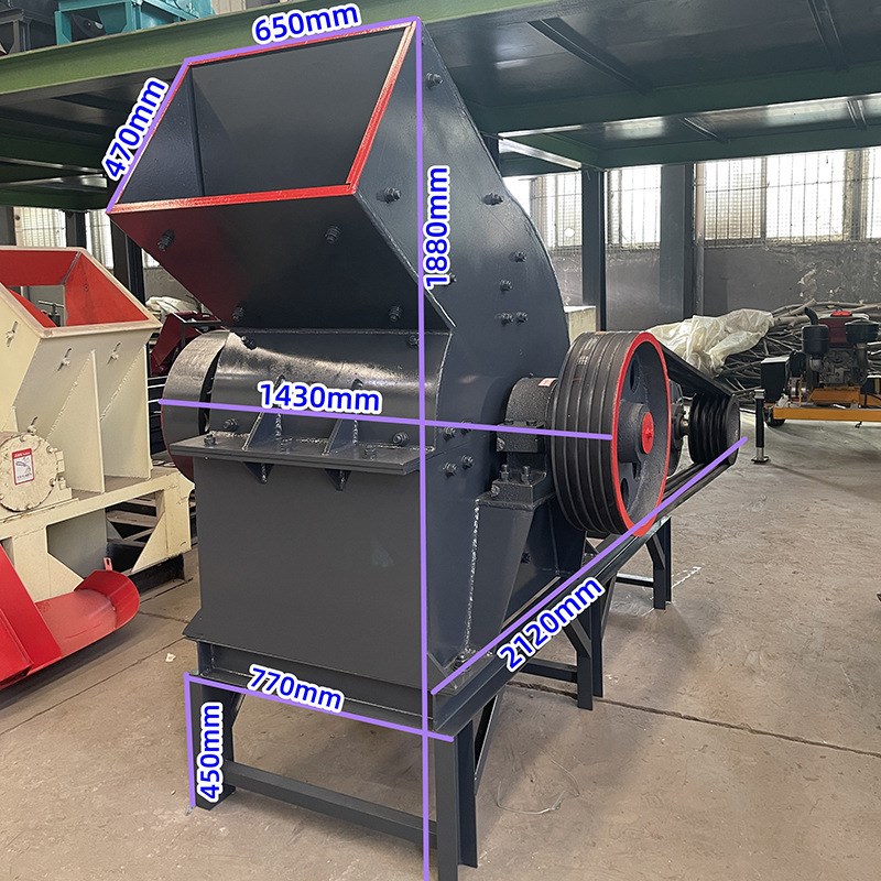 锤式制砂机 移动式碎石机 小型锤式粉碎机 锤破碎机型号p800600