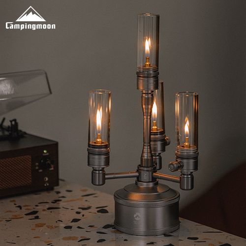 柯曼Z34户外露营氛围气灯炉具铝合金一转四高山扁气罐转接头