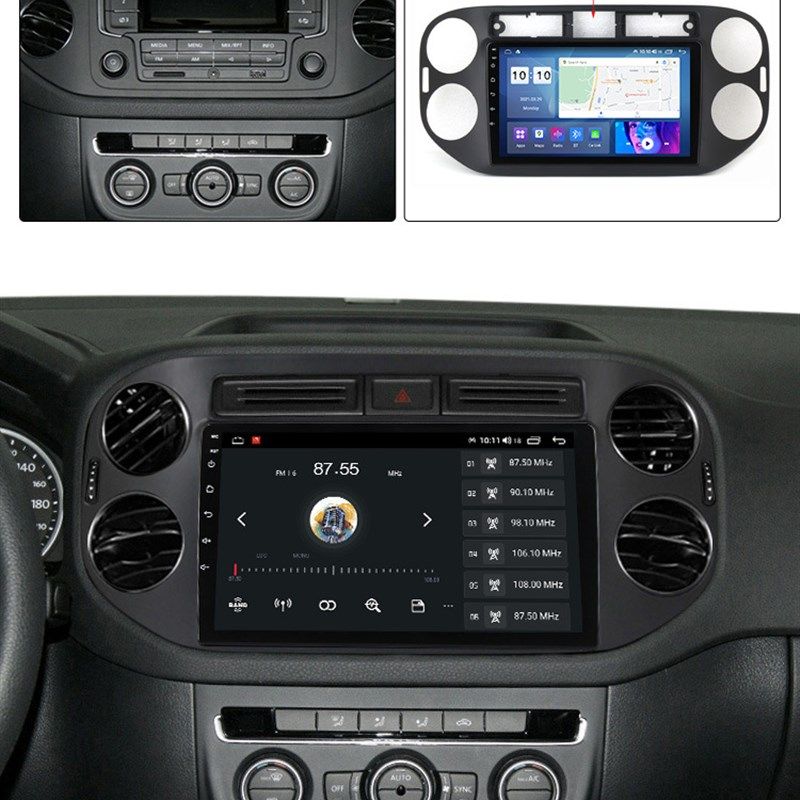 适用于10-16款大众途观 车载中控安卓导航方易通7862无线carplay