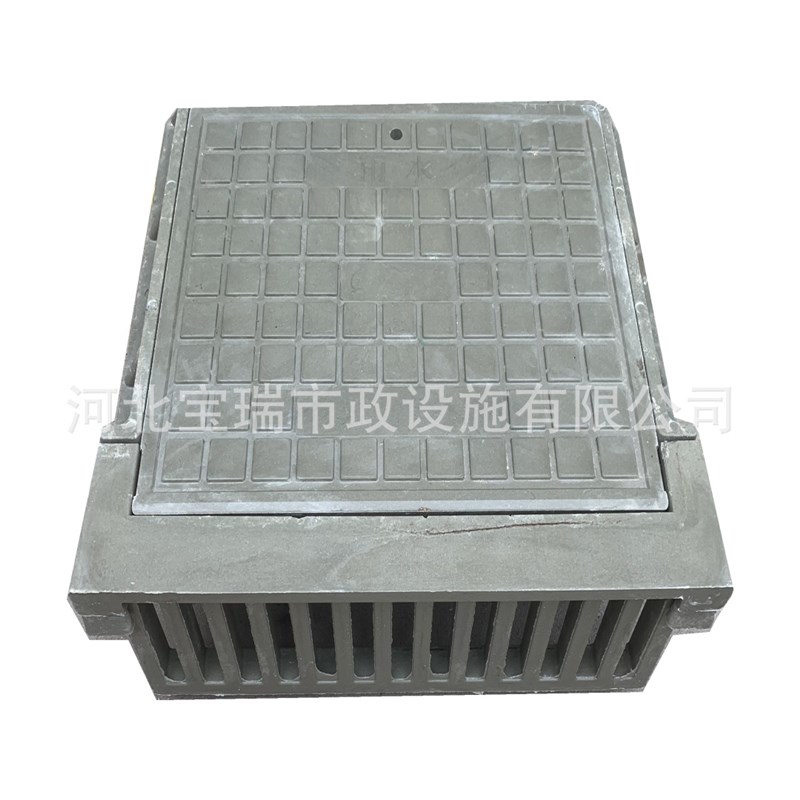 树脂复合侧立式篦子 L型雨水收集口篦子 马路牙子便道用680*790