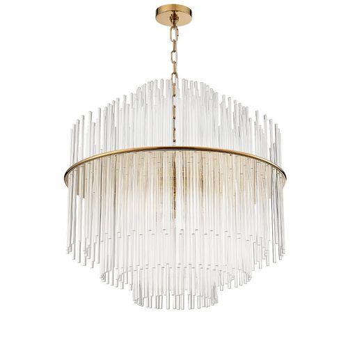 后现代简约圆形卧室餐厅大气别墅客厅灯美式简欧奢华玻璃水晶吊灯