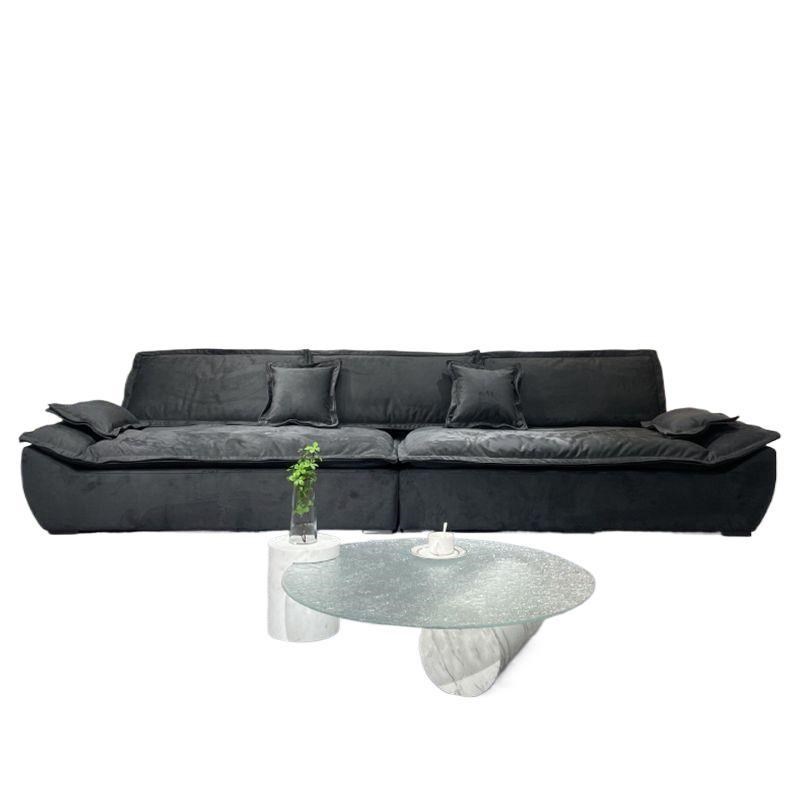 风布沙发客厅奶油轻奢科技帆船沙发简约现代直排极简三人位小户型