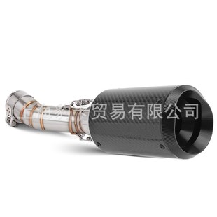 51mm无损安装 摩托车排气管改装 适用于楚留香CLX700不锈钢小中段