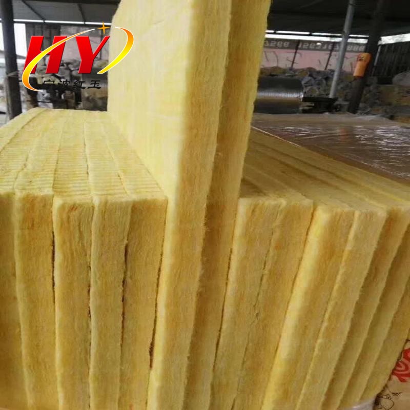 排烟风道玻璃棉板 离心玻璃棉板密度48kg 5cm厚玻璃棉防火板