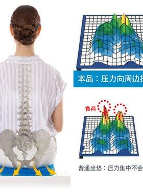 NEEDSLABO日本凝胶坐垫可拆洗办公室汽车垫餐椅垫凳子垫子