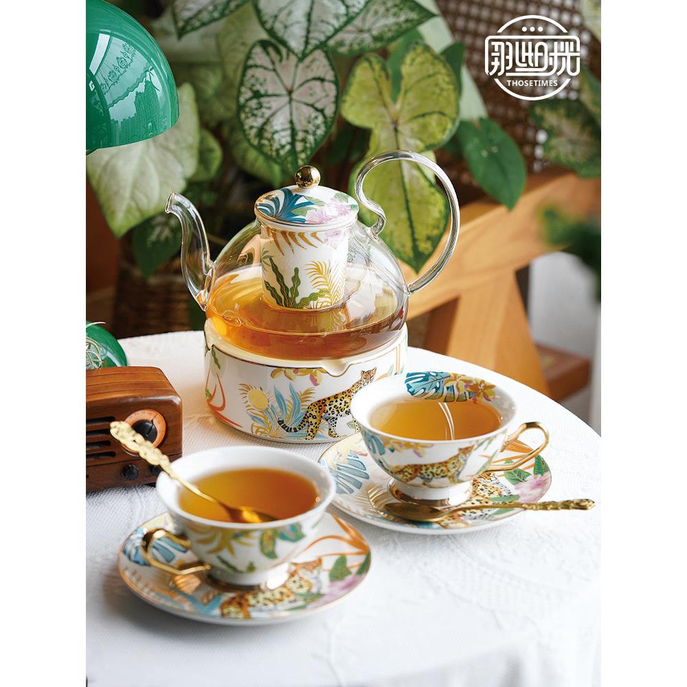 花茶杯套装英国下午茶杯花茶壶欧洲无障碍豪华陶瓷家用全套茶具套