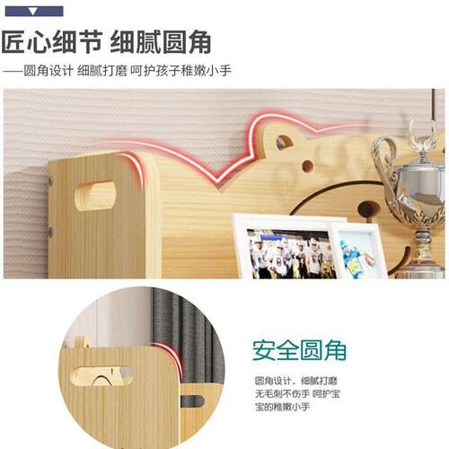 家用层全实木架书架多置物架落地儿童书柜桌面小DNN书架学生收纳