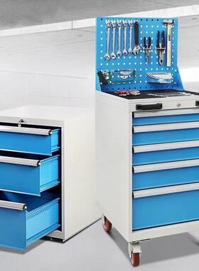 工具车手推车移动工具车轻型ORA具带车具柜工厂挂板带抽屉尺工寸