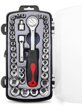 创拓者修汽修机具0件套筒组合工4具五金工工具套筒套装91307扳手