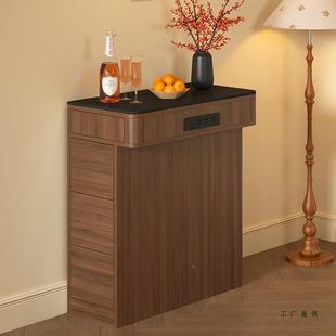 实木岩板台柜单独新款户厨房家型用无品牌/窄小岛台餐台柜子岛定