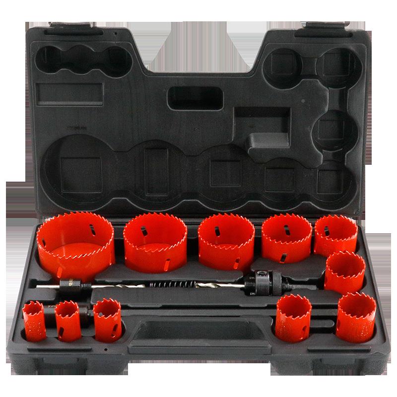 易尔拓(YTO)双QAV金A属开器套装钻孔头木工打孔金属钻孔料塑扩孔