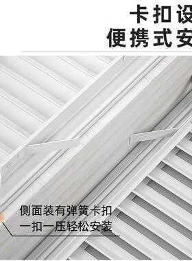 奶油风铝合百窗叶水暖气罩装饰50918网家用地暖分器金暖气片遮挡