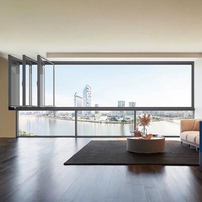 120系统窗XM006断桥铝平隔开窗音隔热铝合玻璃门窗封阳台高端金厂