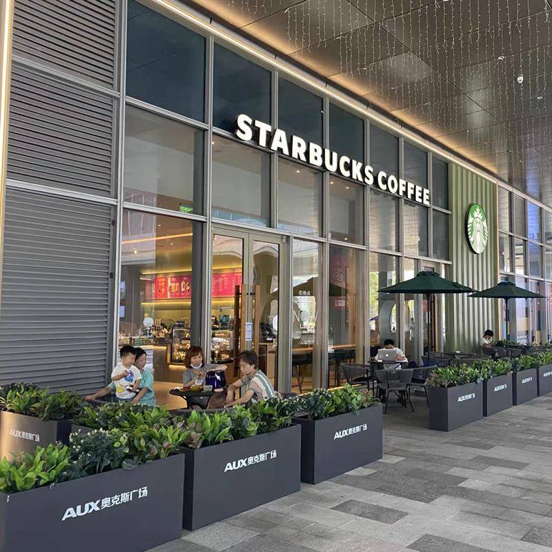 动售订楼部铁艺花盆移场花坛广可户外不锈钢花箱CXC组合室外街道