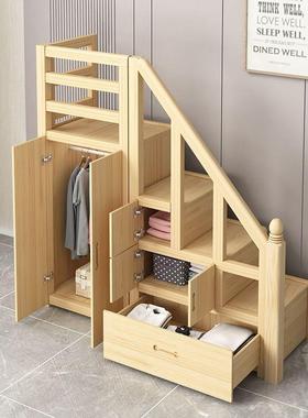 全实木铺柜单卖下床梯衣柜子母床MPH踏步储物柜步梯儿童床上上下