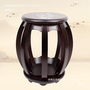 暐赉顺古圆凳古筝凳子实木古筝筝圆HEG素面款海棠色古筝琴凳丰凳