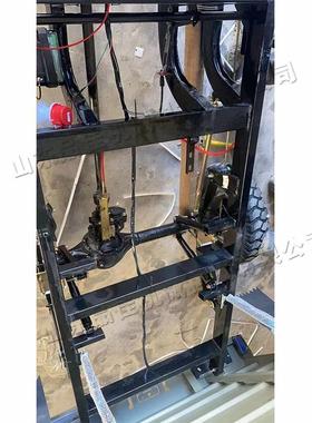 矿用载货翻斗车速农用代步汽47161油摩托三轮车工地运输带高低自