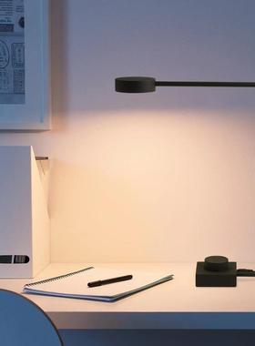 可调LED五金LED床头阅读书桌台灯绿DKH白金色黑色色色灰色光可选