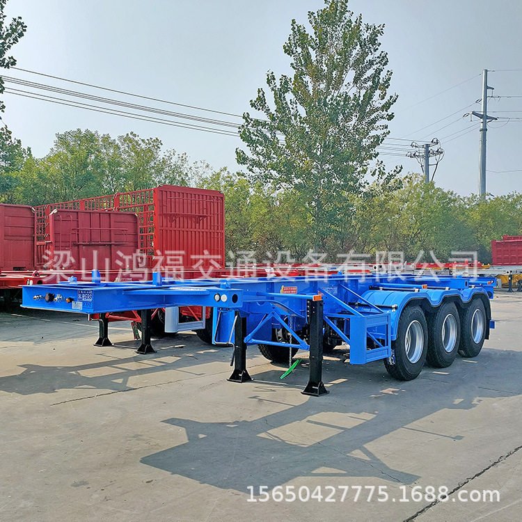 出口轻量化集装箱骨架半挂车