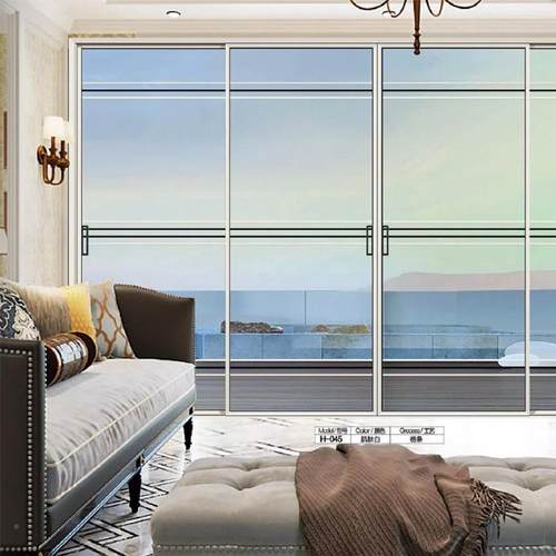 三联动边窄框厨房铝合璃金HPN钢化玻客厅隔音卫生间门厕所门拉推