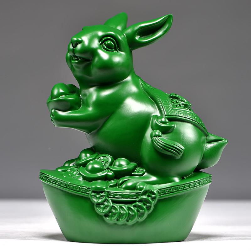 绿色木雕鸡十二生肖摆件一套实木质鼠牛虎狗兔龙蛇羊PBS猴猪马工