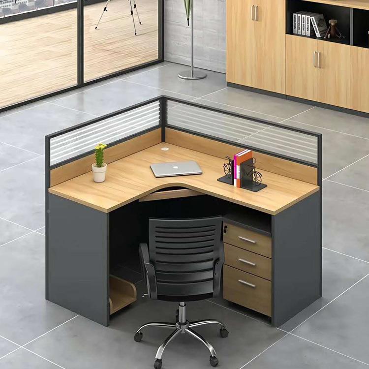 办室家具4位T型屏风公卡座电PMD脑双人桌子工财台务职员办公桌椅