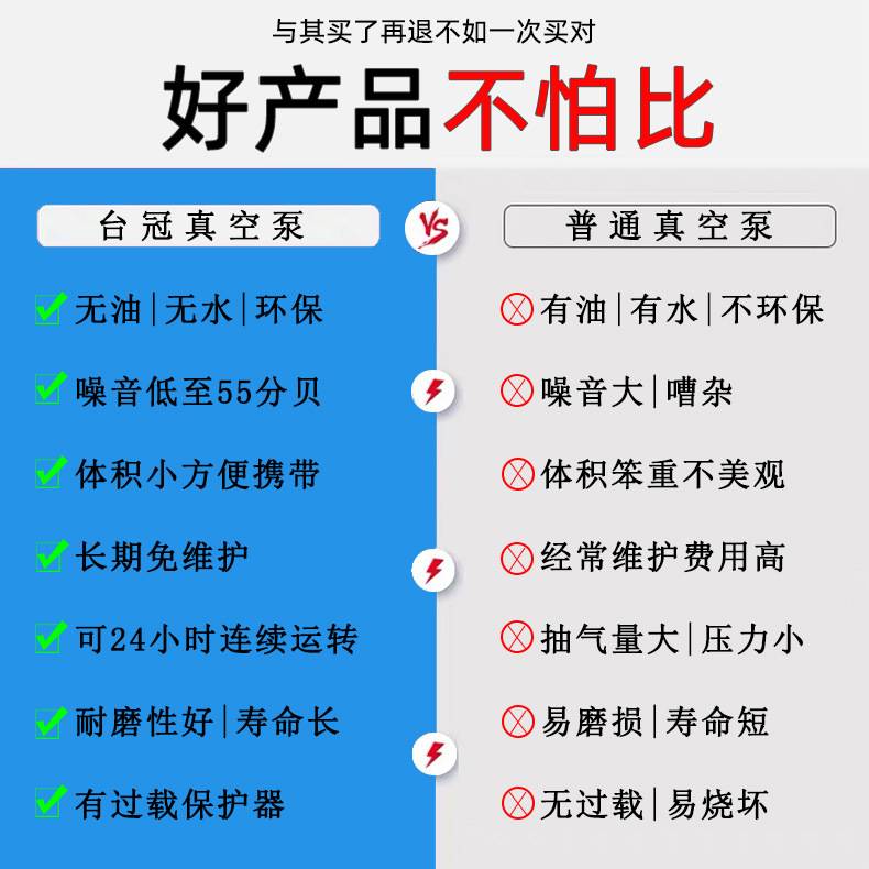 台冠负压泵JP-180V夹具吸气泵大吸力抽气泵CNC治具吸附无油真空泵