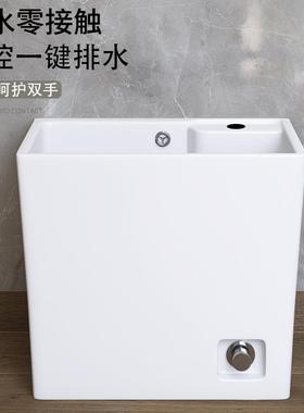 cs阳台布双驱动拖把池卫陶瓷拖池旋转拖把斗生家用间四F76JSMT5脚