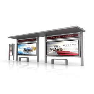 现代候车智慧公交站台头工厂多亭EVV功能公车交站电子站牌源智能