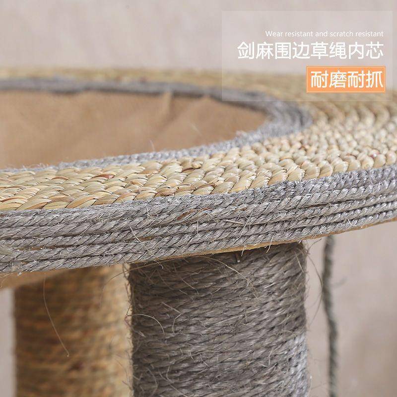 S筒6Y四具季剑麻用品猫爬架窝NEP猫猫爬架猫抓板猫磨爪立柱逗猫玩
