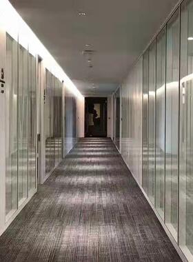 广隔州办公室外玻璃玻隔断墙内钢铝双百叶92726高防火